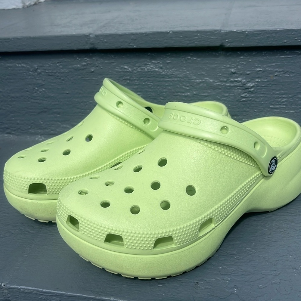 Light Green BAE CROCS Clogs